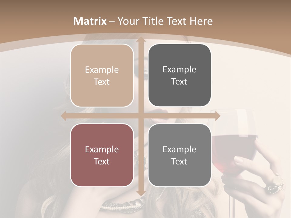 Winetasting Dress Makeup PowerPoint Template