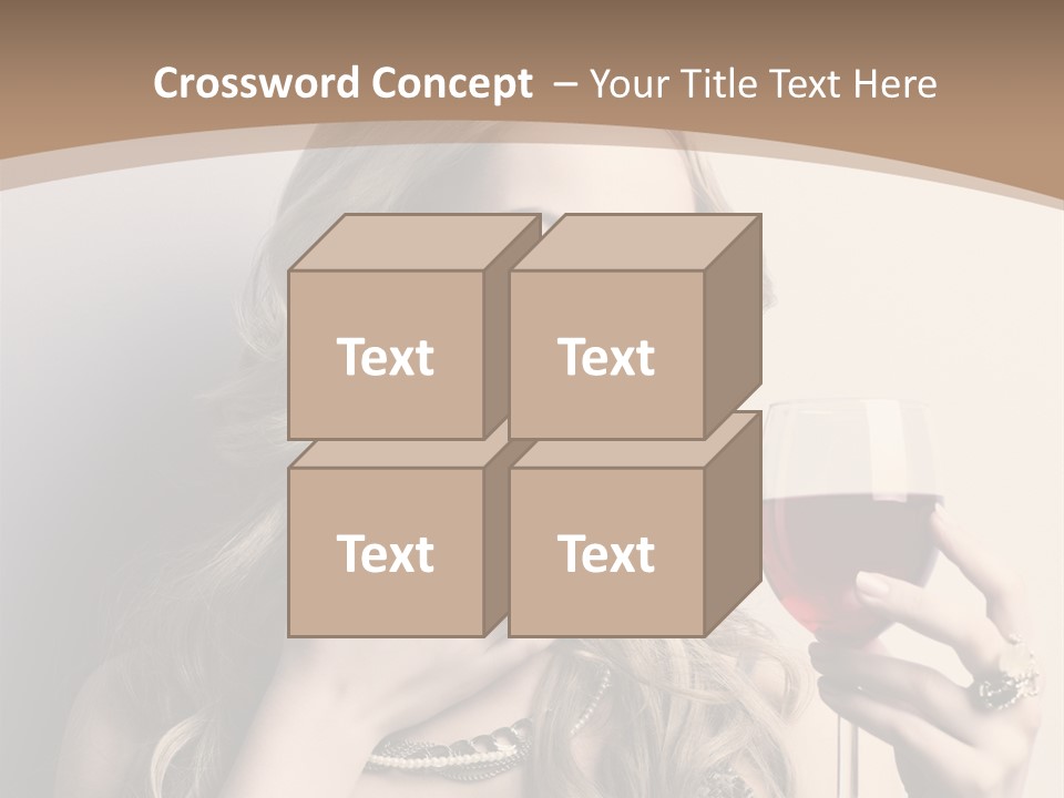 Winetasting Dress Makeup PowerPoint Template