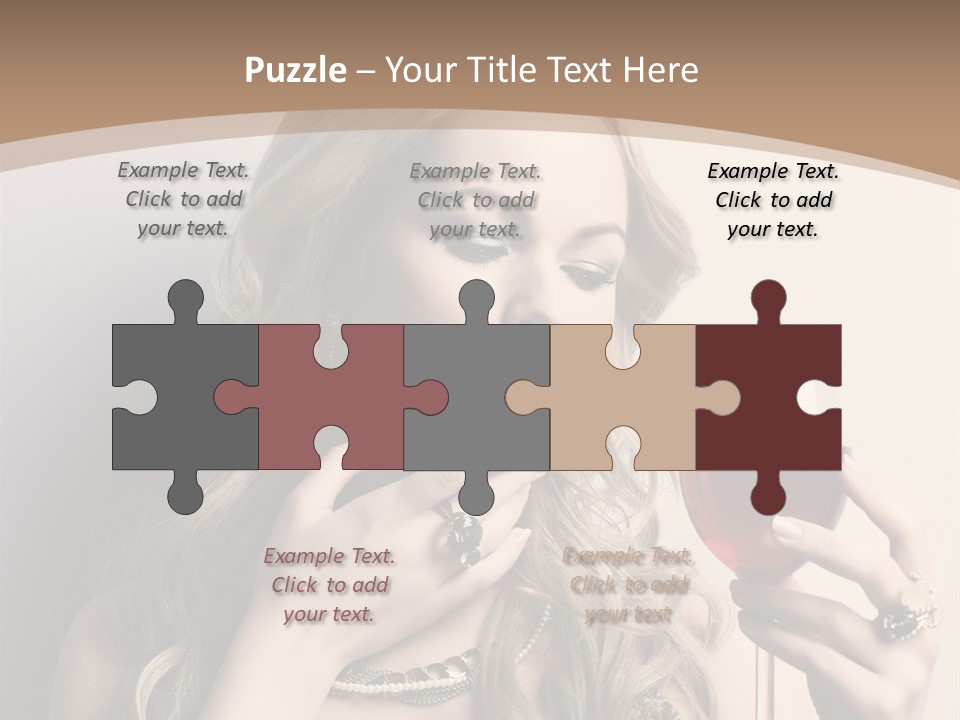 Winetasting Dress Makeup PowerPoint Template