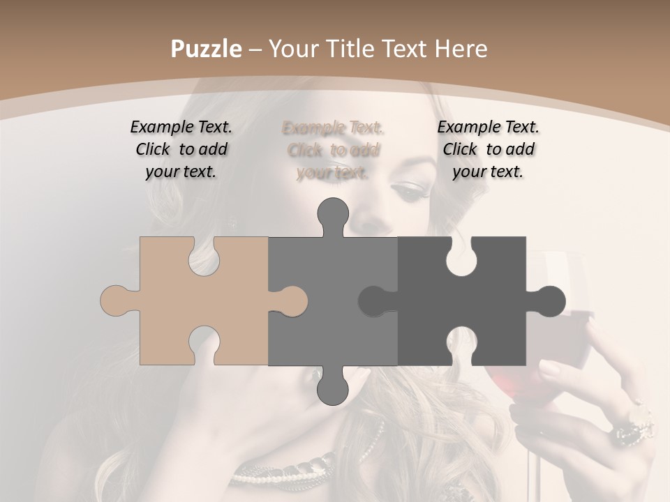 Winetasting Dress Makeup PowerPoint Template