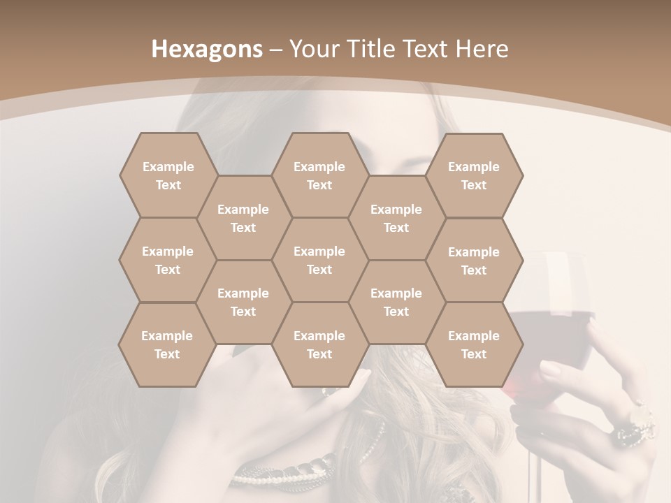 Winetasting Dress Makeup PowerPoint Template