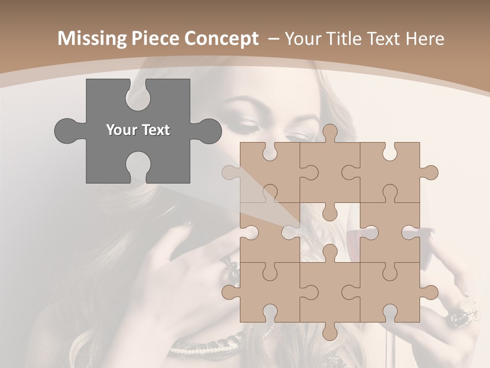 Winetasting Dress Makeup PowerPoint Template