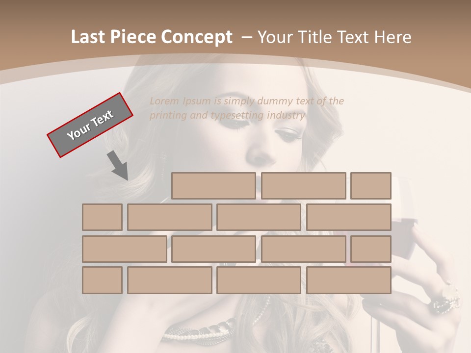 Winetasting Dress Makeup PowerPoint Template