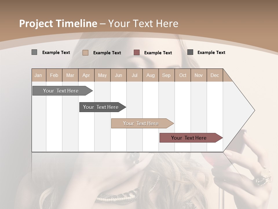 Winetasting Dress Makeup PowerPoint Template