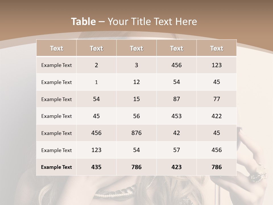 Winetasting Dress Makeup PowerPoint Template