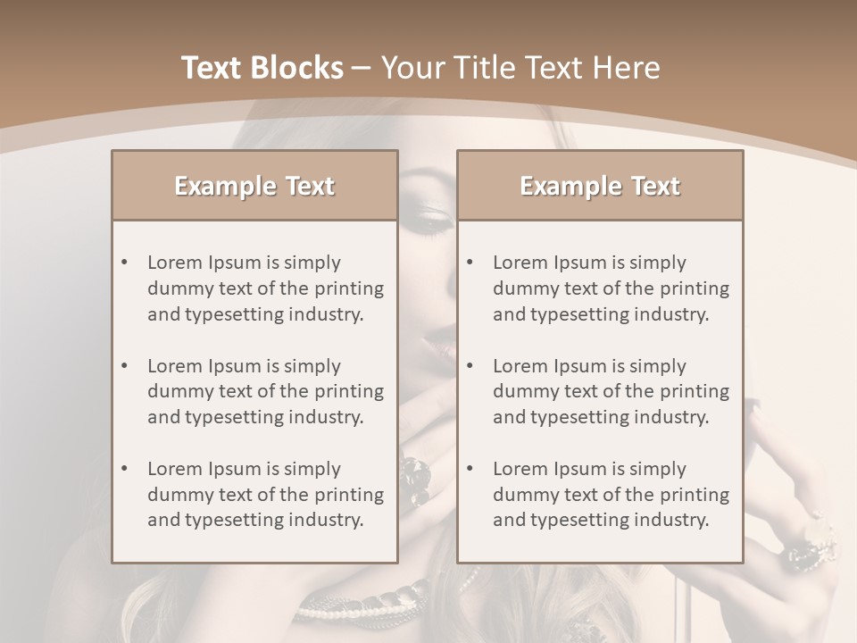 Winetasting Dress Makeup PowerPoint Template