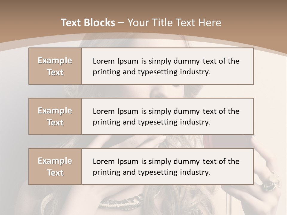 Winetasting Dress Makeup PowerPoint Template