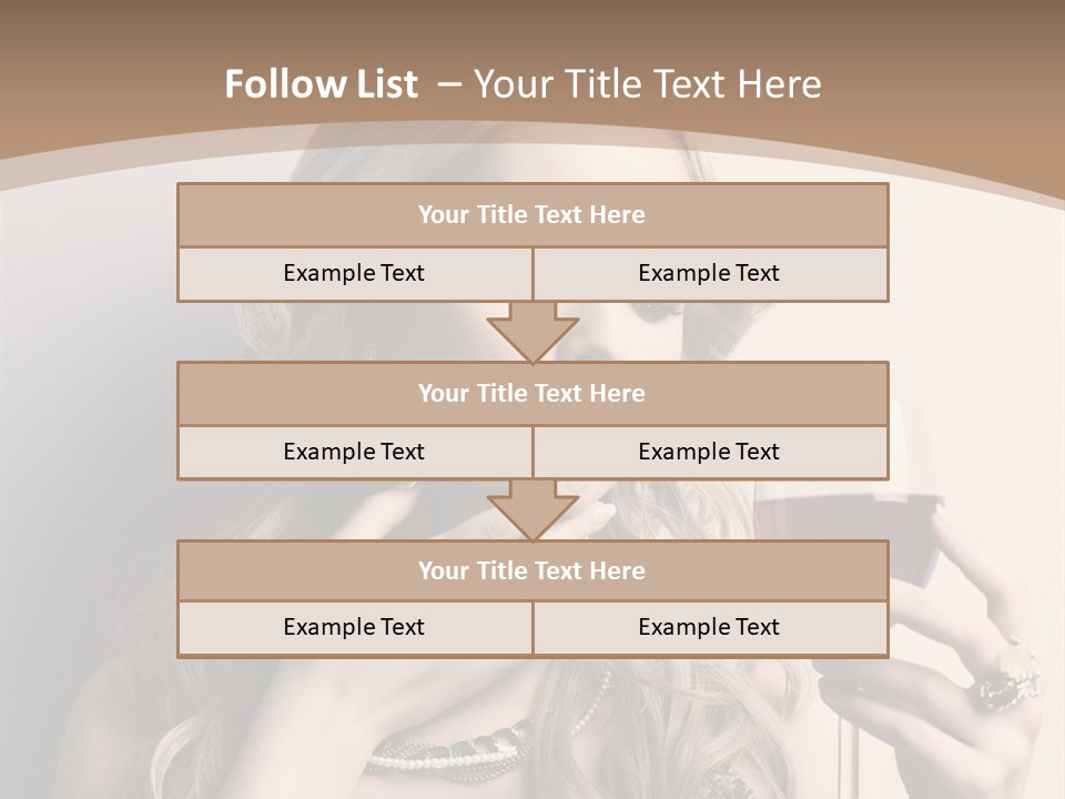 Winetasting Dress Makeup PowerPoint Template