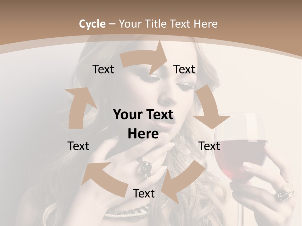 Winetasting Dress Makeup PowerPoint Template