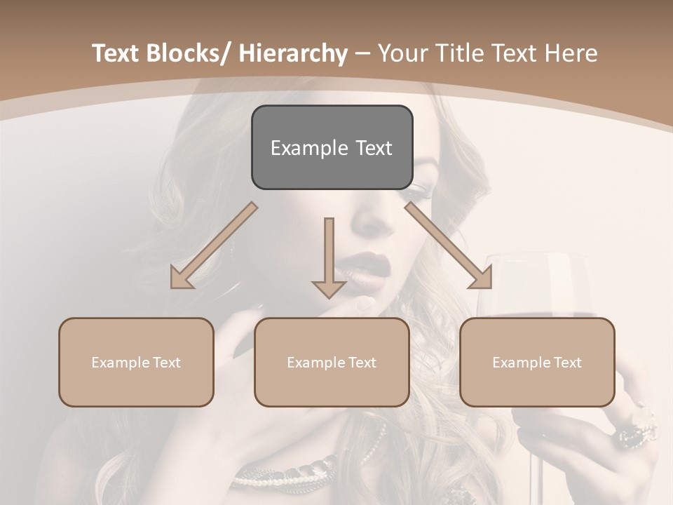 Winetasting Dress Makeup PowerPoint Template