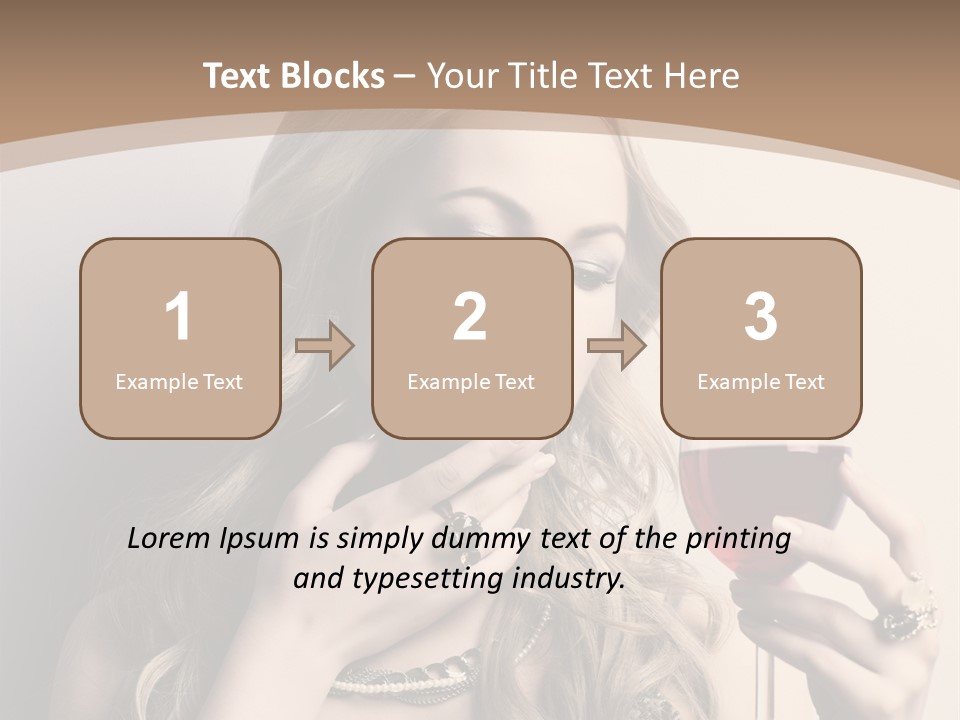 Winetasting Dress Makeup PowerPoint Template