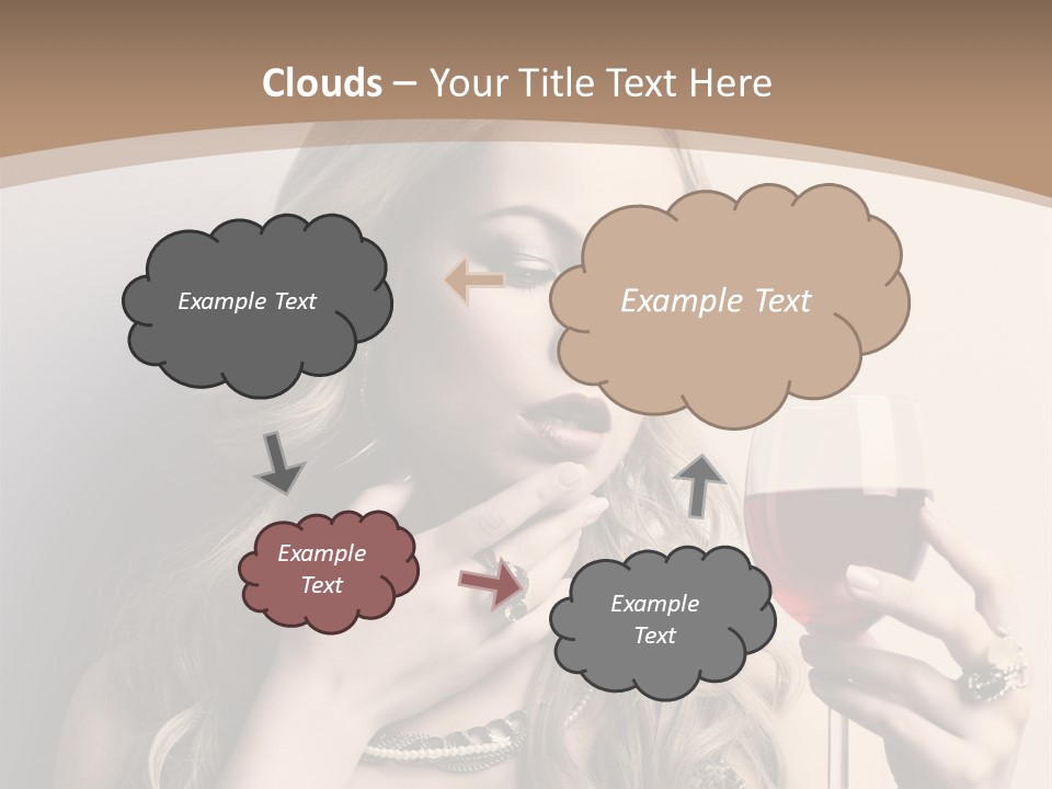 Winetasting Dress Makeup PowerPoint Template