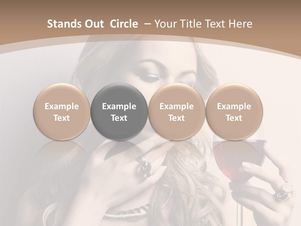 Winetasting Dress Makeup PowerPoint Template