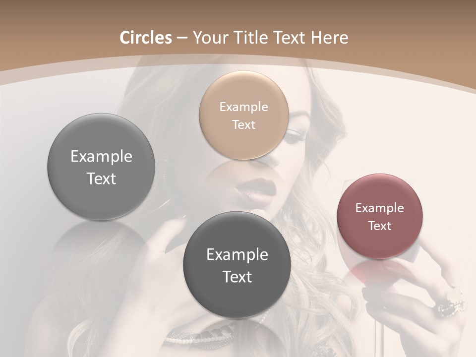 Winetasting Dress Makeup PowerPoint Template