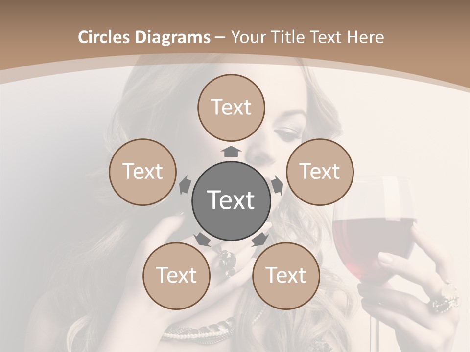 Winetasting Dress Makeup PowerPoint Template