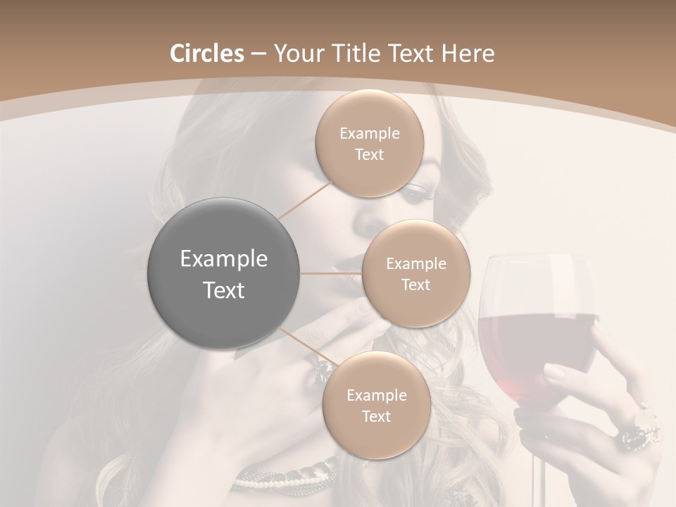 Winetasting Dress Makeup PowerPoint Template