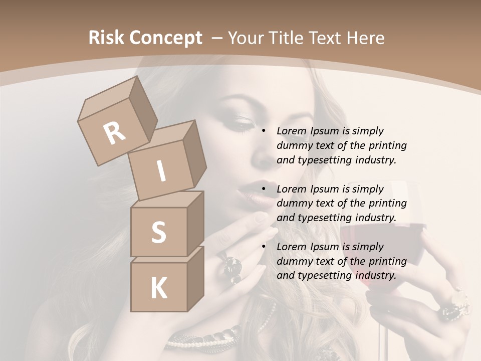 Winetasting Dress Makeup PowerPoint Template