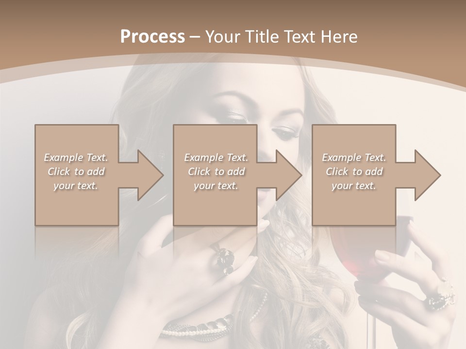 Winetasting Dress Makeup PowerPoint Template