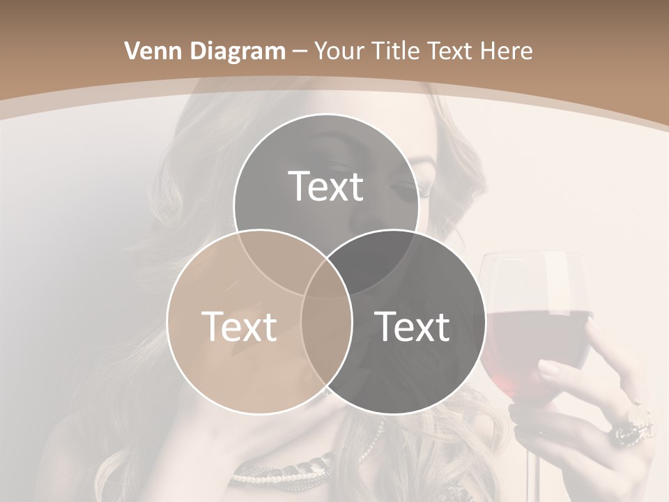 Winetasting Dress Makeup PowerPoint Template