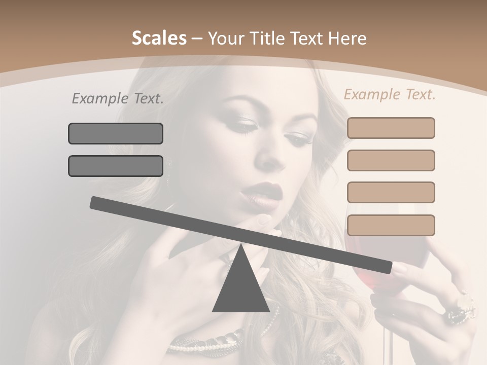 Winetasting Dress Makeup PowerPoint Template