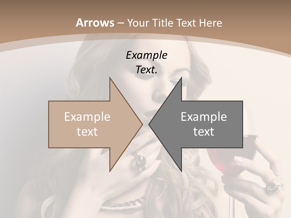 Winetasting Dress Makeup PowerPoint Template