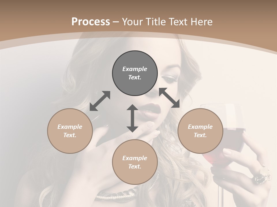 Winetasting Dress Makeup PowerPoint Template