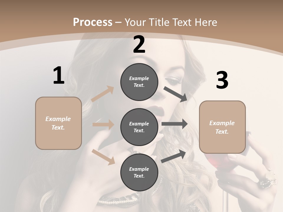 Winetasting Dress Makeup PowerPoint Template
