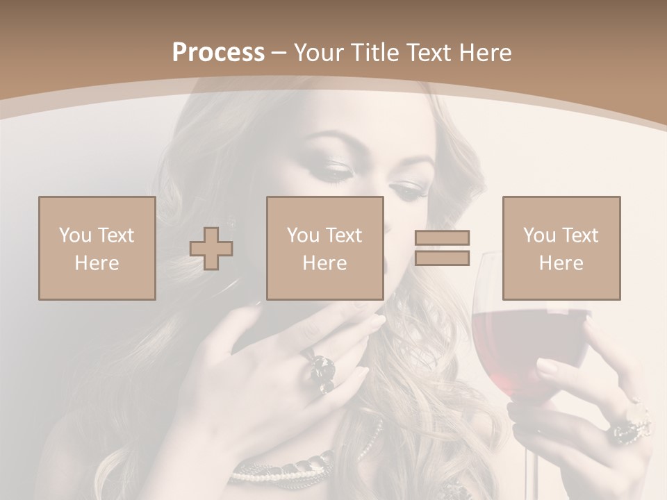 Winetasting Dress Makeup PowerPoint Template