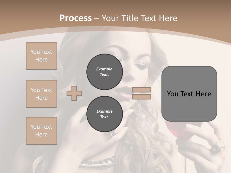 Winetasting Dress Makeup PowerPoint Template