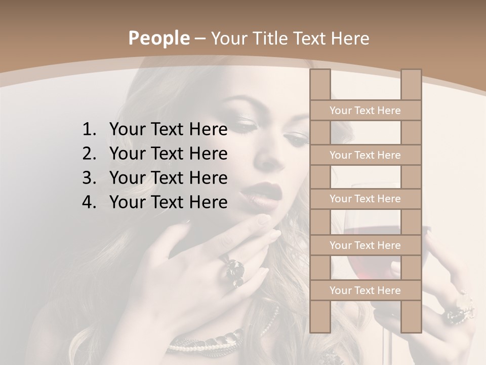 Winetasting Dress Makeup PowerPoint Template