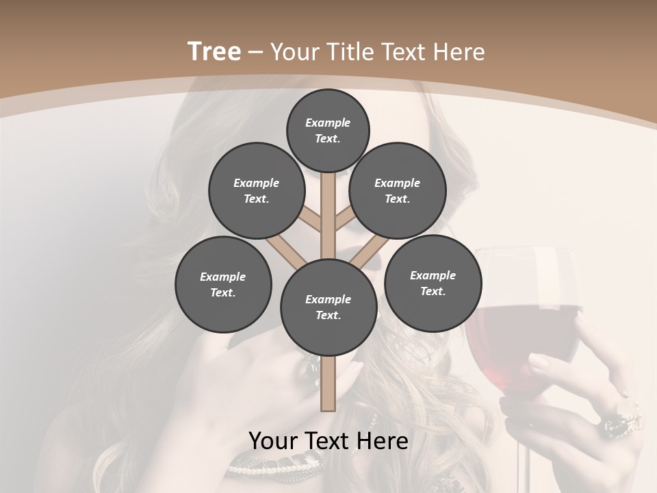 Winetasting Dress Makeup PowerPoint Template