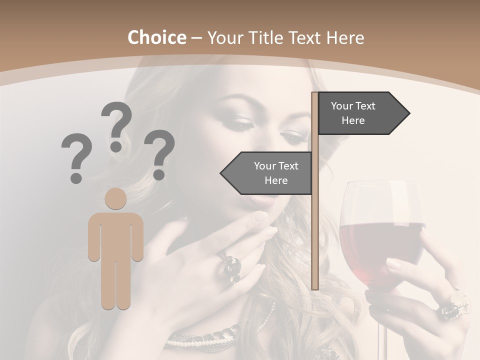 Winetasting Dress Makeup PowerPoint Template