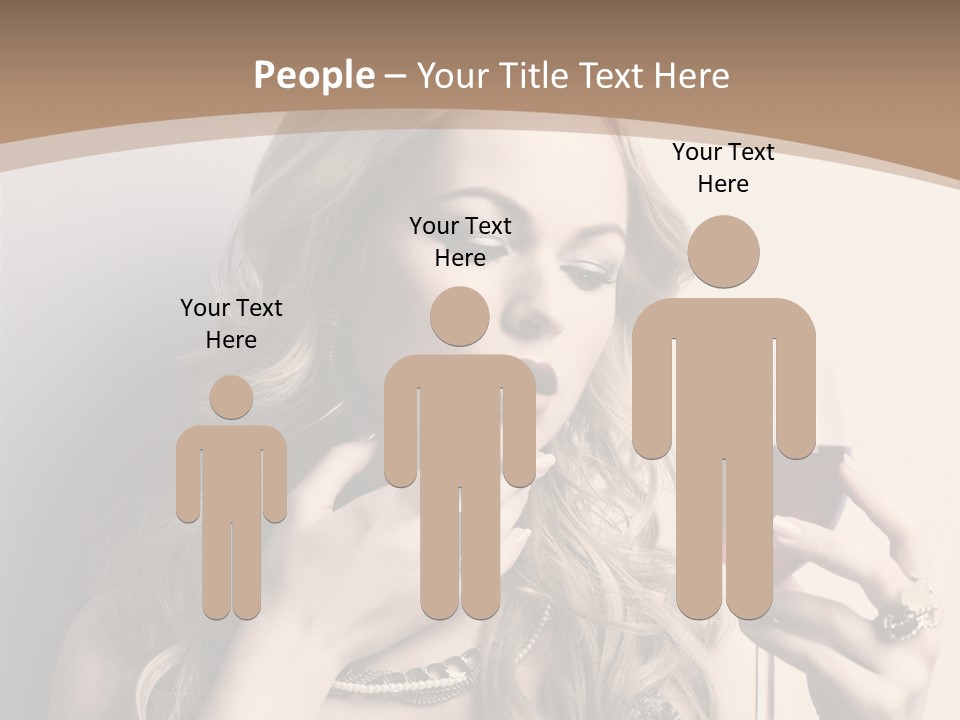 Winetasting Dress Makeup PowerPoint Template