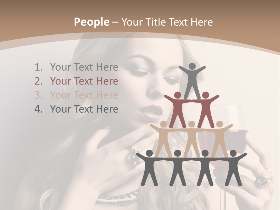 Winetasting Dress Makeup PowerPoint Template