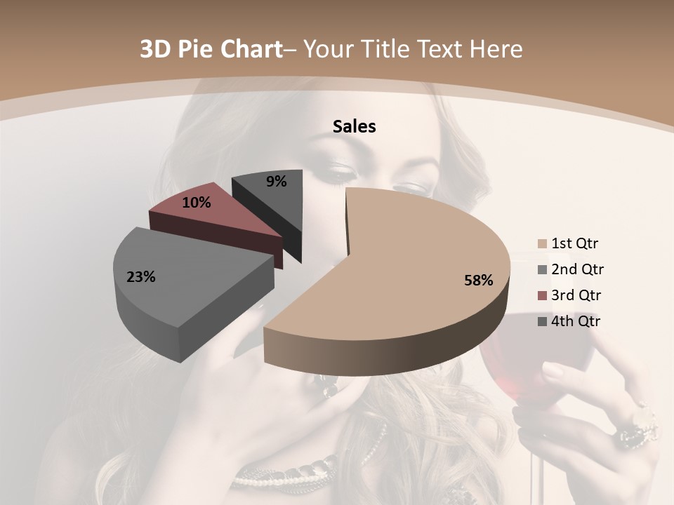 Winetasting Dress Makeup PowerPoint Template
