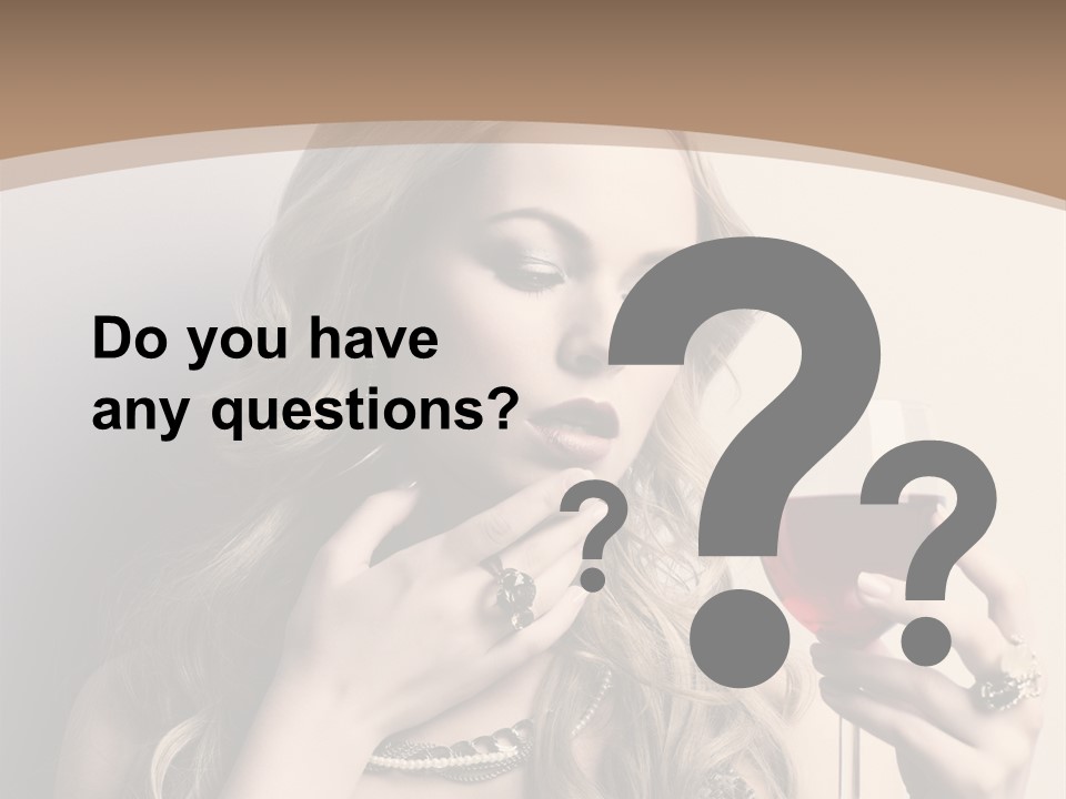 Winetasting Dress Makeup PowerPoint Template