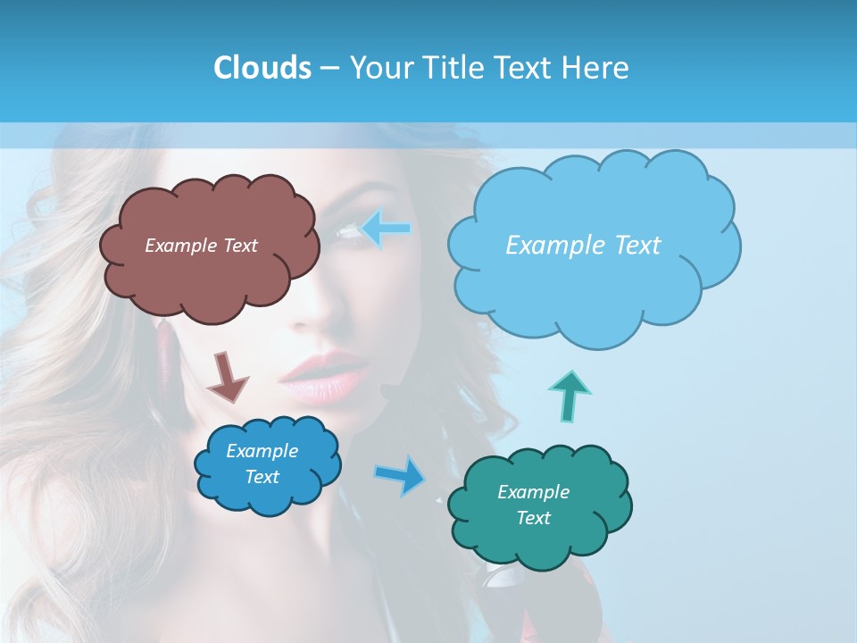 Trendy Eyes Expression PowerPoint Template