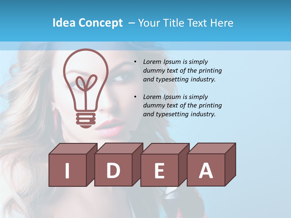 Trendy Eyes Expression PowerPoint Template