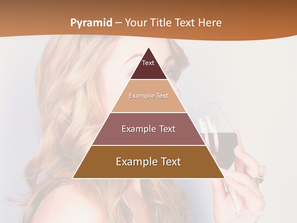 Femininity Red Model PowerPoint Template