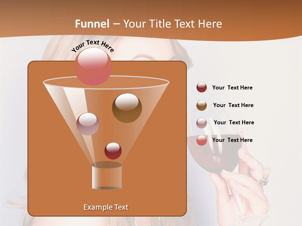 Femininity Red Model PowerPoint Template