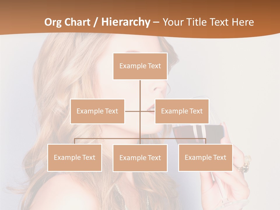 Femininity Red Model PowerPoint Template