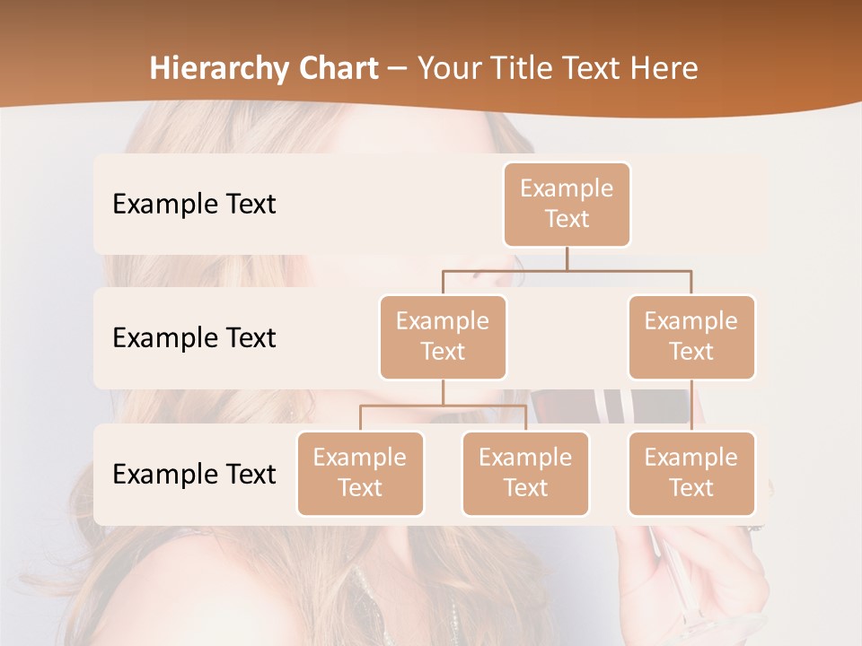 Femininity Red Model PowerPoint Template