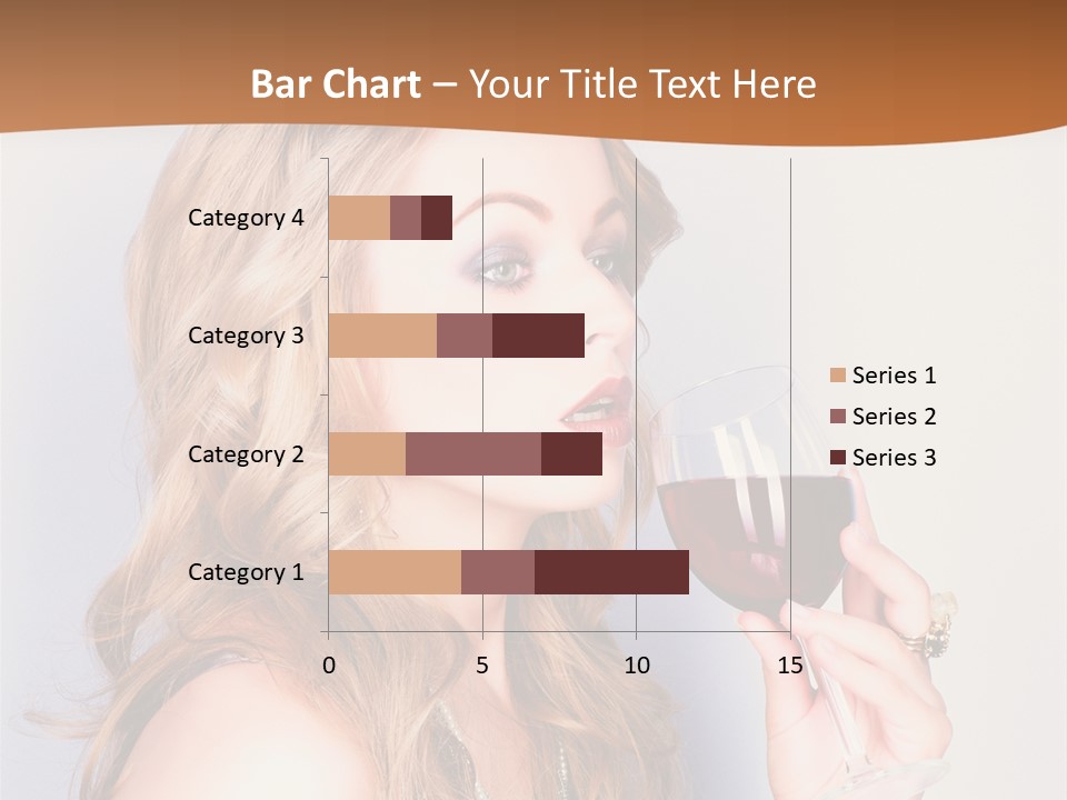 Femininity Red Model PowerPoint Template