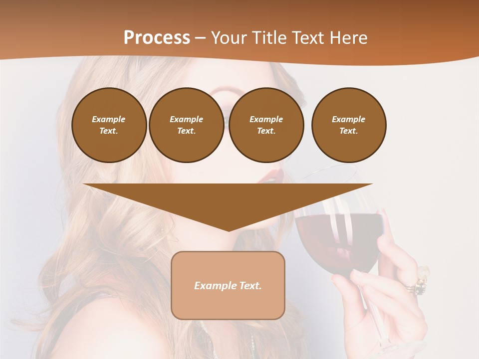 Femininity Red Model PowerPoint Template