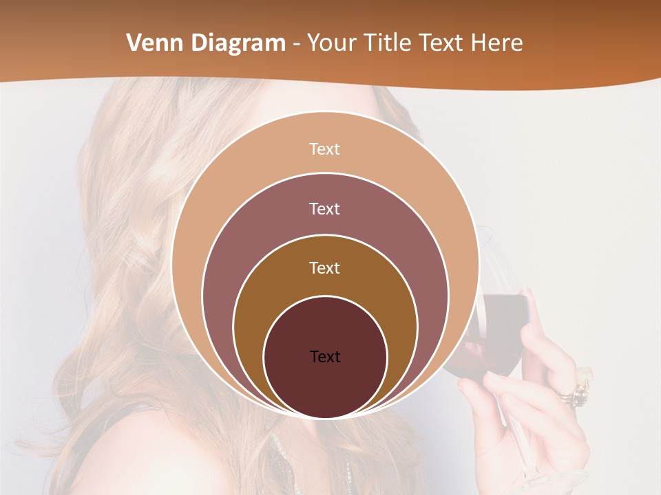 Femininity Red Model PowerPoint Template