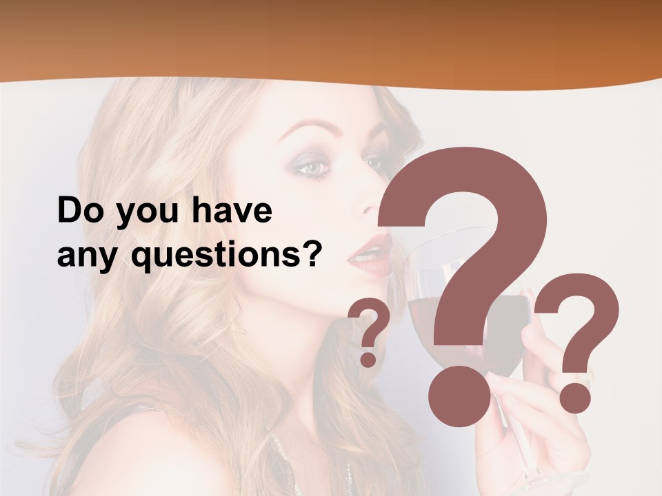 Femininity Red Model PowerPoint Template