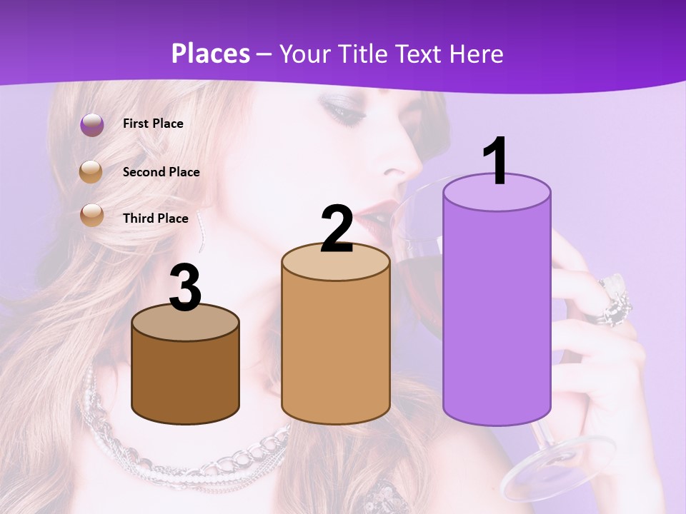 Event Celebration Wineglass PowerPoint Template