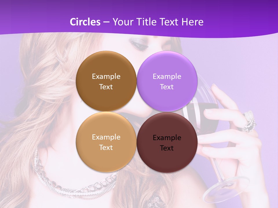 Event Celebration Wineglass PowerPoint Template