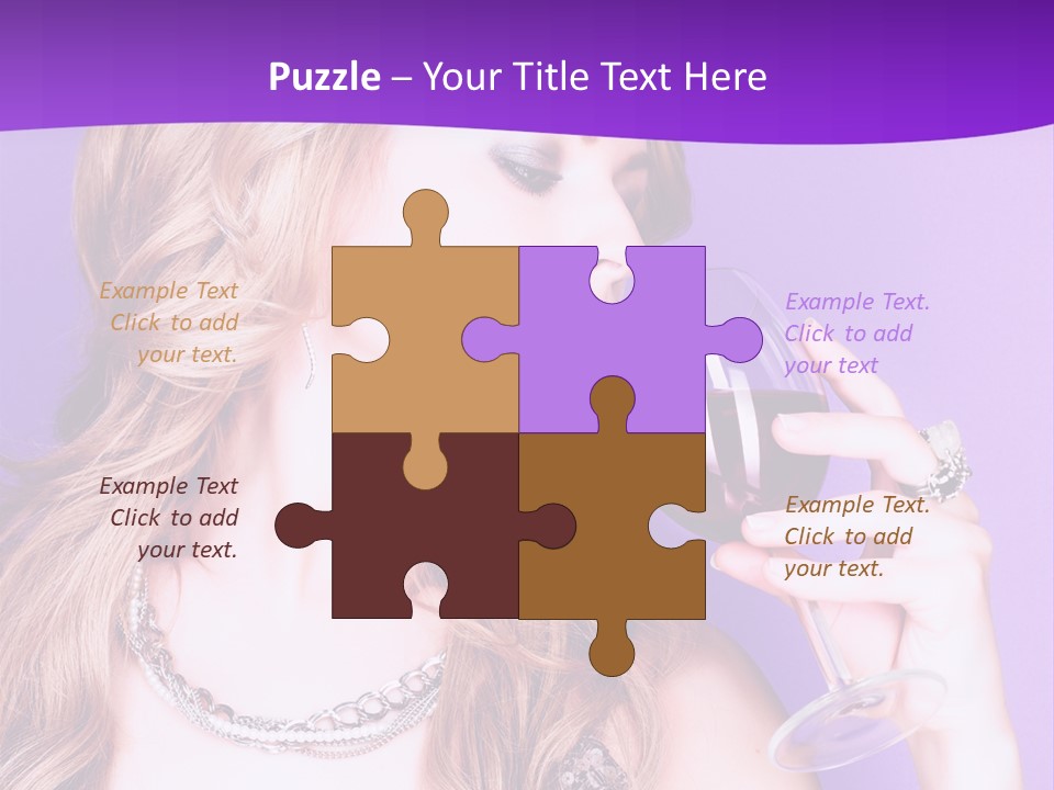 Event Celebration Wineglass PowerPoint Template