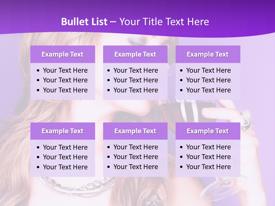 Event Celebration Wineglass PowerPoint Template